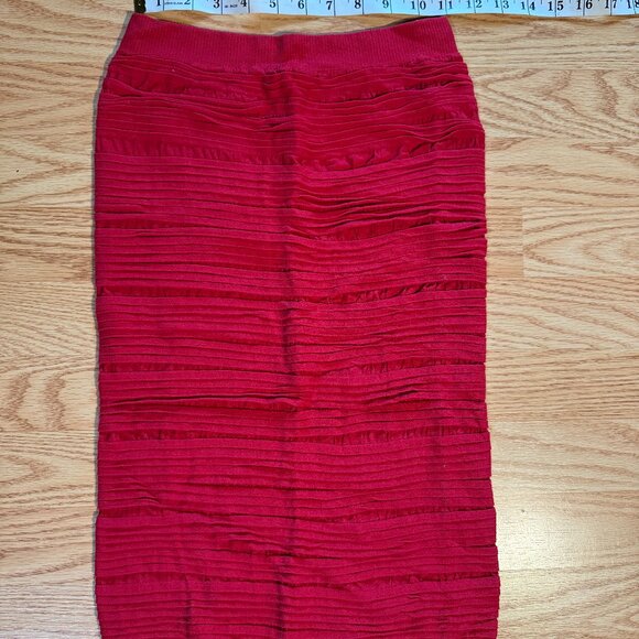 Red Pencil Skirt - Picture 1 of 2